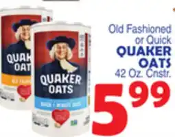Bravo Supermarkets QUAKER OATS offer