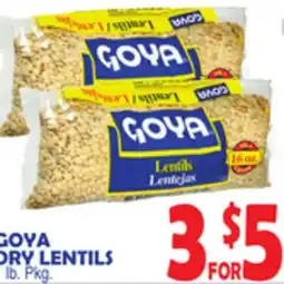 Bravo Supermarkets GOYA DRY LENTILS offer