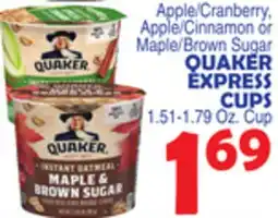 Bravo Supermarkets QUAKER EXPRESS CUPS offer