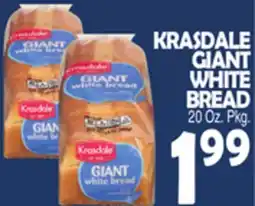 Bravo Supermarkets KRASDALE GIANT WHITE BREAD offer