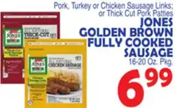 Bravo Supermarkets JONES GOLDEN BROWN FULLY COOKED SAUSAGE offer