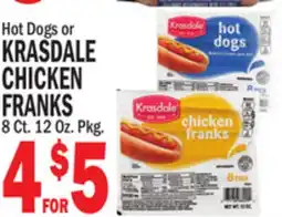 Bravo Supermarkets KRASDALE CHICKEN FRANKS offer