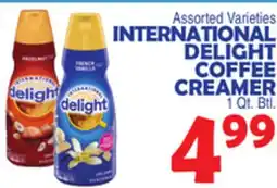 Bravo Supermarkets INTERNATIONAL DELIGHT COFFEE CREAMER offer
