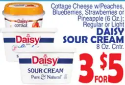 Bravo Supermarkets DAISY SOUR CREAM 8 Oz. Cntr offer