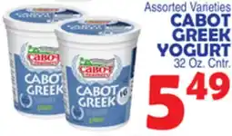 Bravo Supermarkets CABOT GREEK YOGURT offer