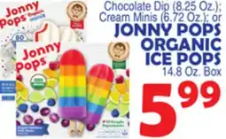 Bravo Supermarkets JONNY POPS ORGANIC ICE POPS 14.8 Oz. Box offer