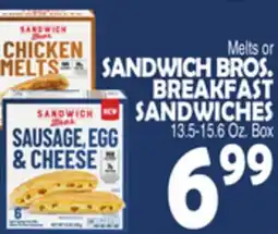 Bravo Supermarkets SANDWICH BROS. BREAKFAST SANDWICHES offer