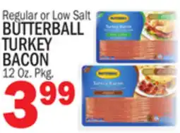 Bravo Supermarkets BUTTERBALL TURKEY BACON offer