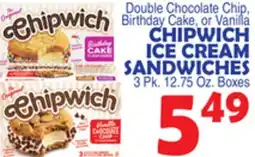 Bravo Supermarkets CHIPWICH ICE CREAM SANDWICHES offer