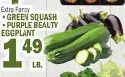 Bravo Supermarkets GREEN SQUASH, PURPLE BEAUTY EGGPLANT offer