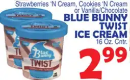 Bravo Supermarkets BLUE BUNNY TWIST ICE CREAM offer
