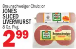 Bravo Supermarkets JONES JONES SLICED LIVERWURST offer
