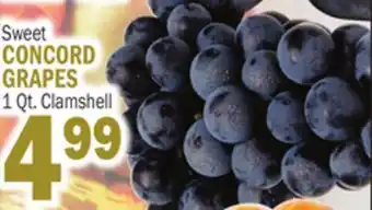 Bravo Supermarkets CONCORD GRAPES offer
