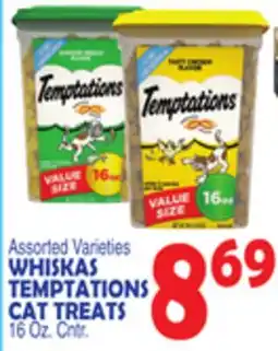 Bravo Supermarkets WHISKAS TEMPTATIONS CAT TREATS offer