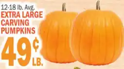 Bravo Supermarkets EXTRA LARGE CARVING PUMPKINS offer
