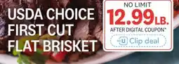 Kings Food Markets USDA CHOICE FIRST CUT FLAT BRISKET offer