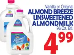 Bravo Supermarkets ALMOND BREEZE UNSWEETENED ALMONDMILK offer