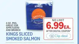 Kings Food Markets KINGS SLICED SMOKED SALMON offer