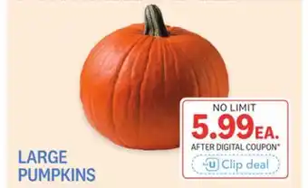 Kings Food Markets LARGE PUMPKINS offer