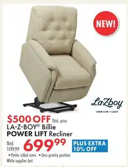 Boscov's LA-Z-BOY Billie POWER LIFT Recliner offer