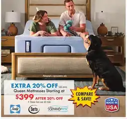 Boscov's Queen Mattresses offer