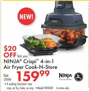 Boscov's NINJA Crispi 4-in-1 Air Fryer offer