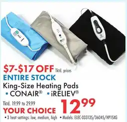 Boscov's King-Size Heating Pads offer