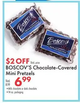 Boscov's BOSCOV'S Chocolate-Covered Mini Pretzels offer