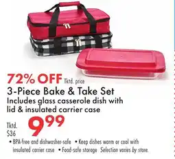 Boscov's 3-Piece Bake & Take Set offer