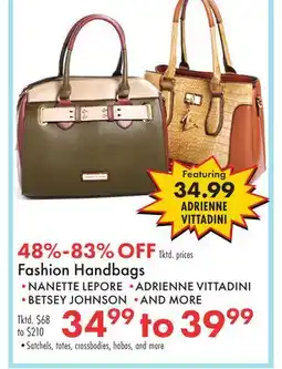 Boscov's Fashion Handbags offer