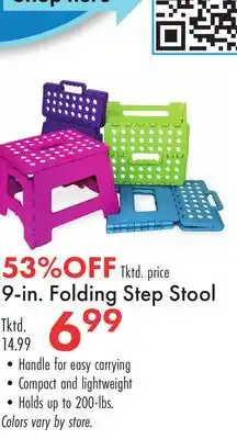Boscov's 9-in. Folding Step Stool offer