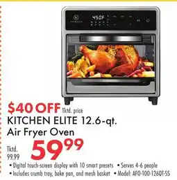 Boscov's KITCHEN ELITE 12.6-qt. Air Fryer Oven offer