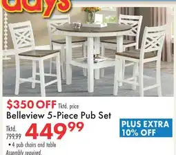 Boscov's Belleview 5-Piece Pub Set offer