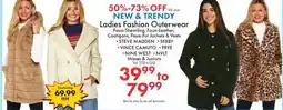 Boscov's NEW TRENDY Ladies Fashion Outerwear offer