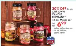 Boscov's OUR OWN CANDLE COMPANY 13-oz. Mason Jar offer