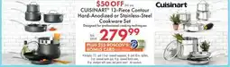 Boscov's CUISINART 13-Piece Contour Hard-Anodized or Stainless-Steel Cookware Set offer