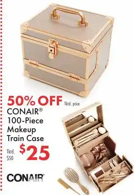 Boscov's CONAIR 100-Piece Makeup Train Case offer