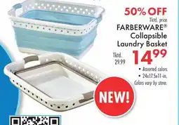 Boscov's FARBERWARE Collapsible Laundry Basket offer