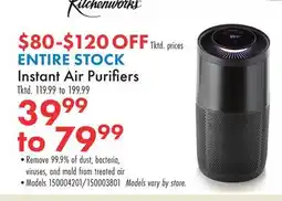 Boscov's Instant Air Purifiers offer