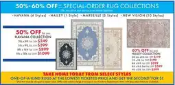 Boscov's SPECIAL-ORDER RUG COLLECTIONS offer