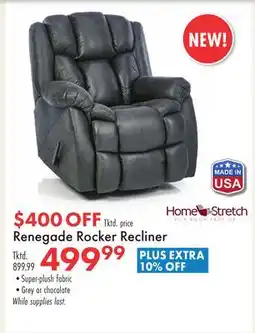 Boscov's Renegade Rocker Recliner offer
