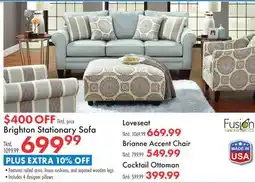 Boscov's Brighton Stationary Sofa offer