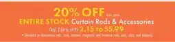 Boscov's Curtain Rods & Accessories offer