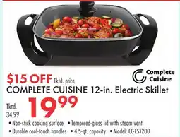 Boscov's COMPLETE CUISINE 12-in. Electric Skillet offer