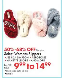 Boscov's Select Womens Slippers offer