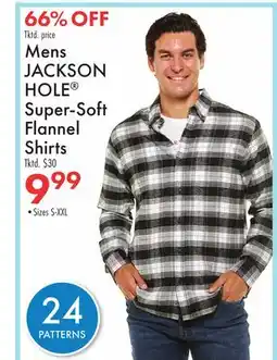 Boscov's Mens JACKSON HOLE Super-Soft Flannel Shirts offer