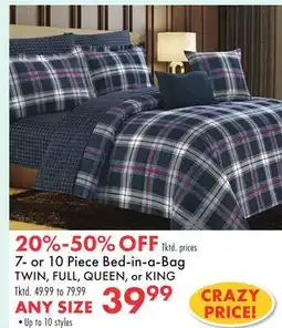 Boscov's 7- or 10 Piece Bed-in-a-Bag offer