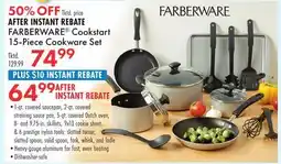 Boscov's FARBERWARE Cookstart 15-Piece Cookware Set offer