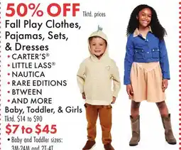 Boscov's Fall Play Clothes, Pajamas, Sets, & Dresses offer