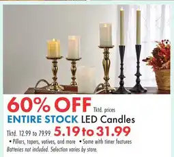 Boscov's LED Candles offer
